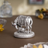 Kamdhenu Cow with Calf (Silver Plated) — view 5